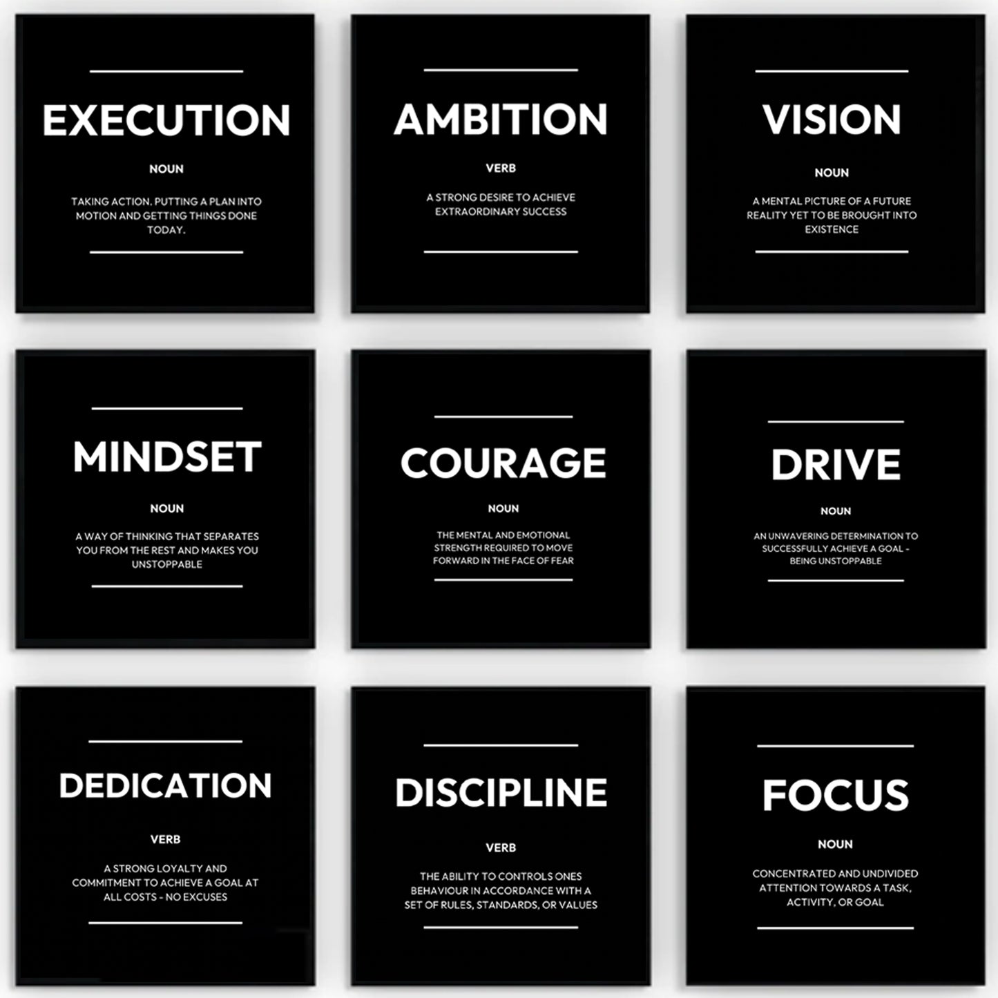 MOTIVATIONAL BUNDLE SET X9