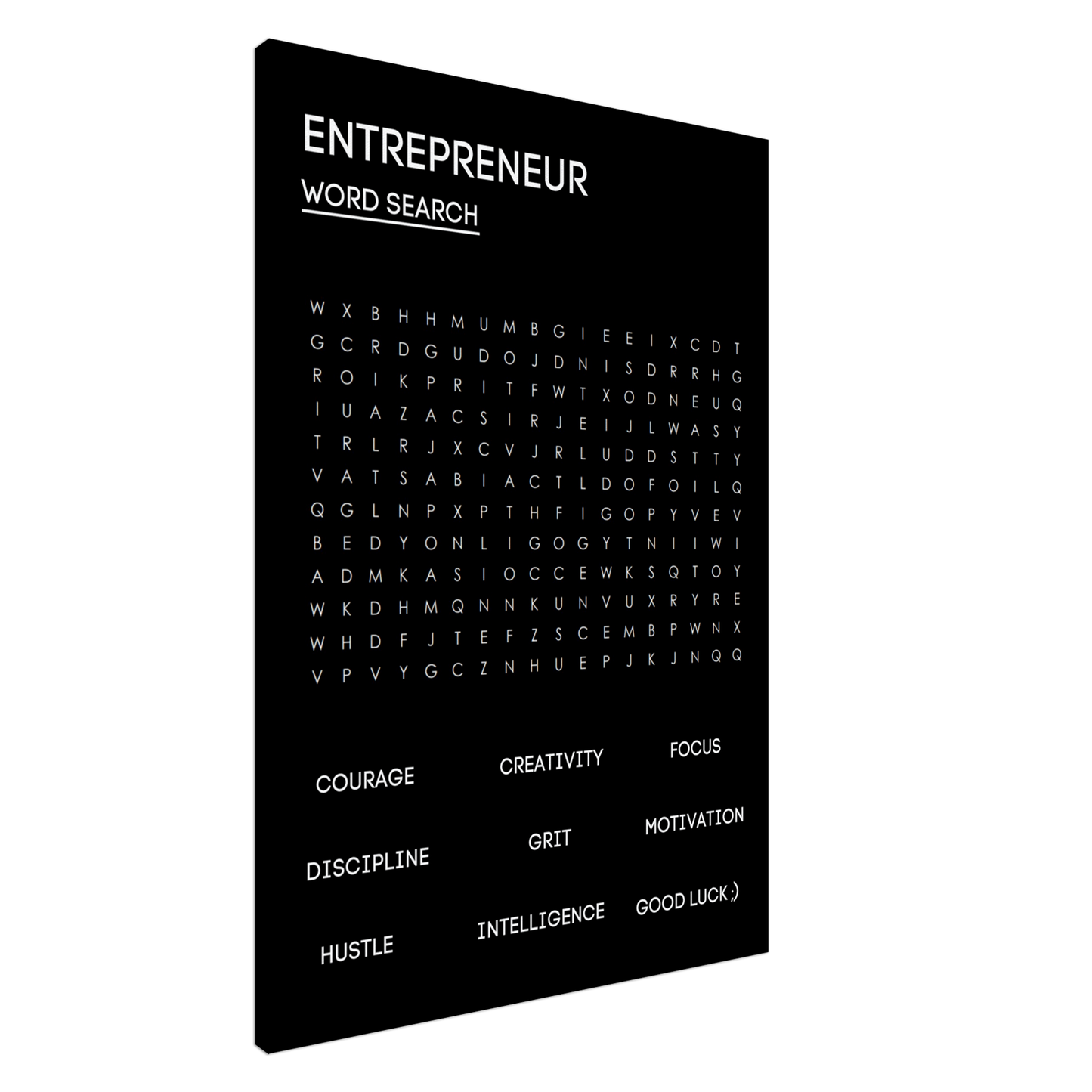 ENTREPRENEUR WORD SEARCH