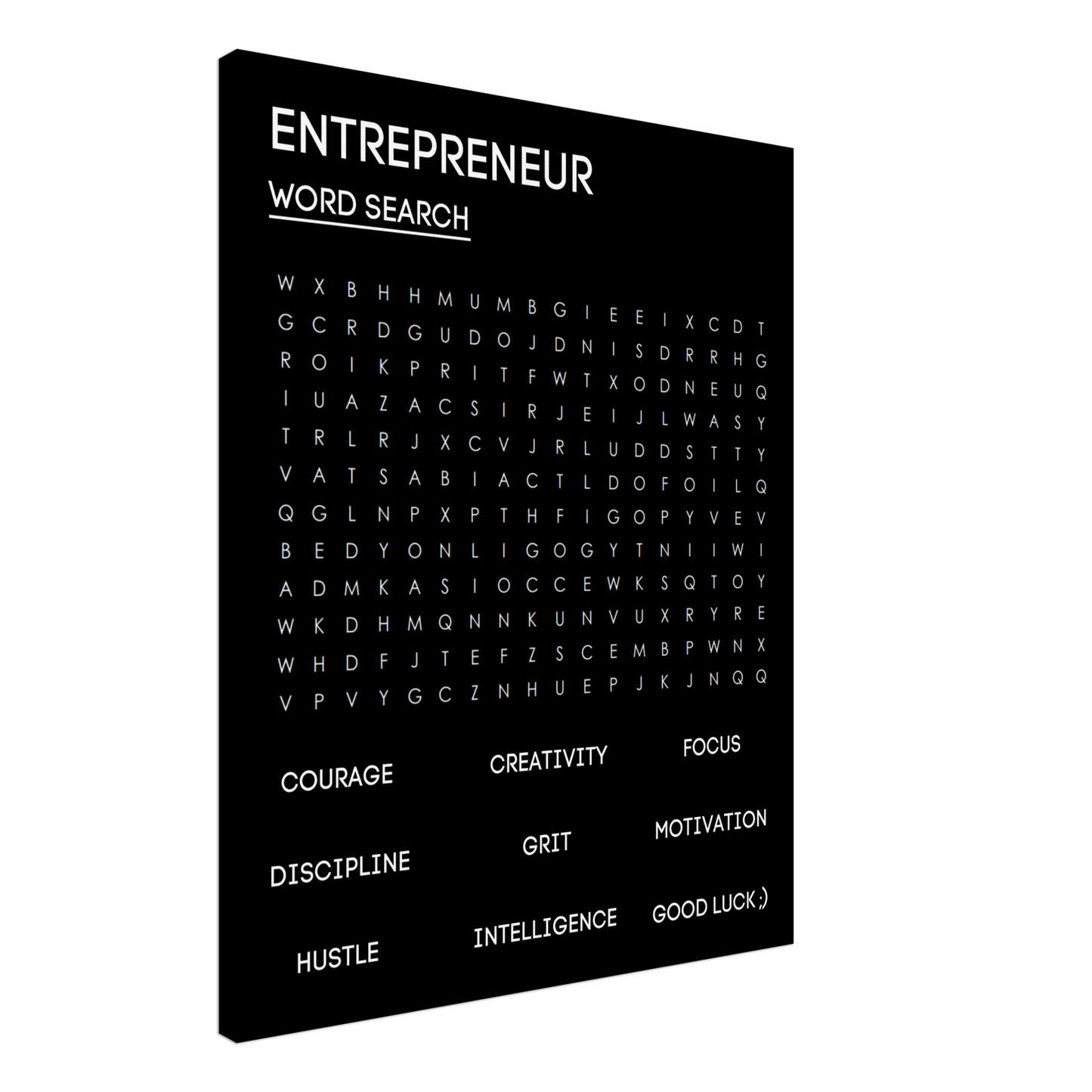 ENTREPRENEUR WORD SEARCH