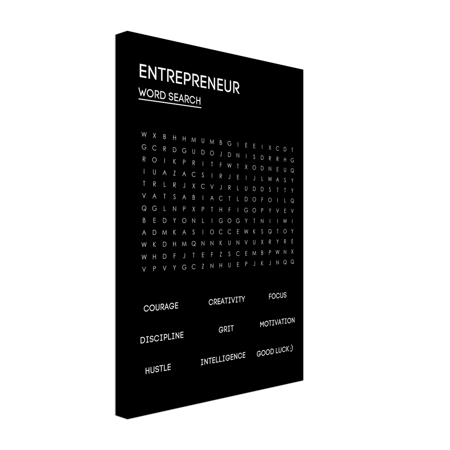 ENTREPRENEUR WORD SEARCH