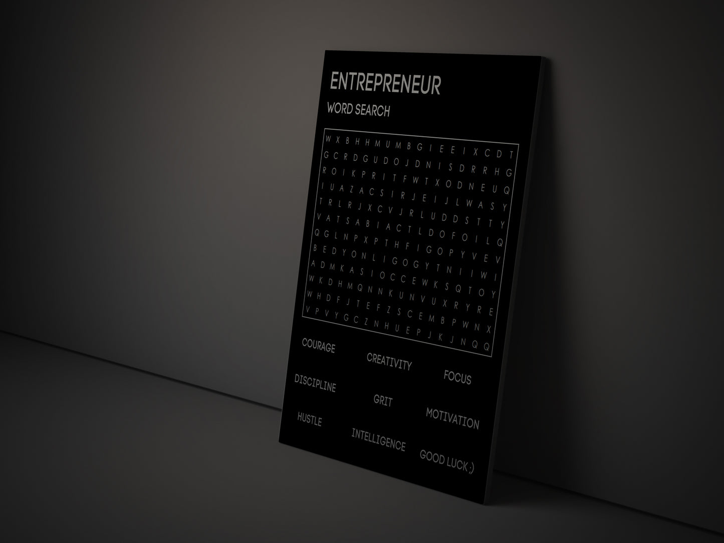 ENTREPRENEUR WORD SEARCH