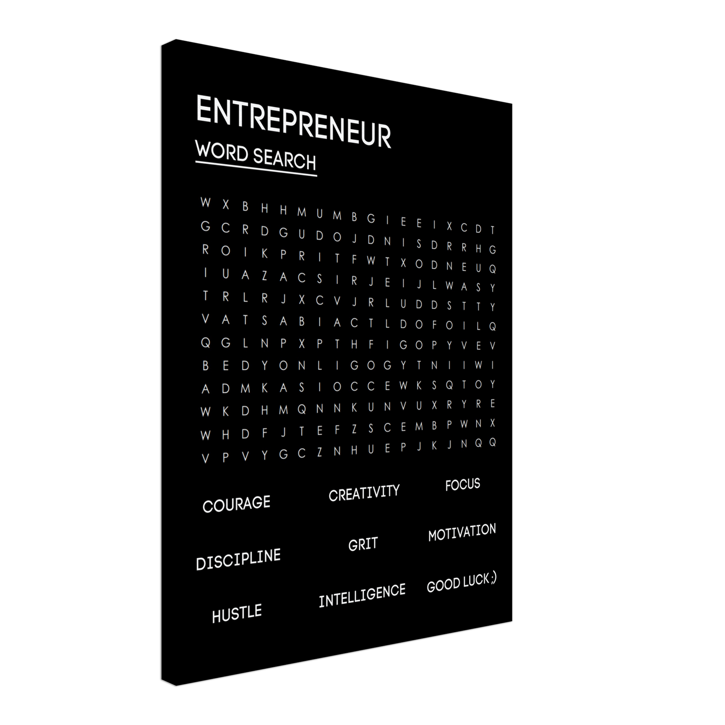 ENTREPRENEUR WORD SEARCH
