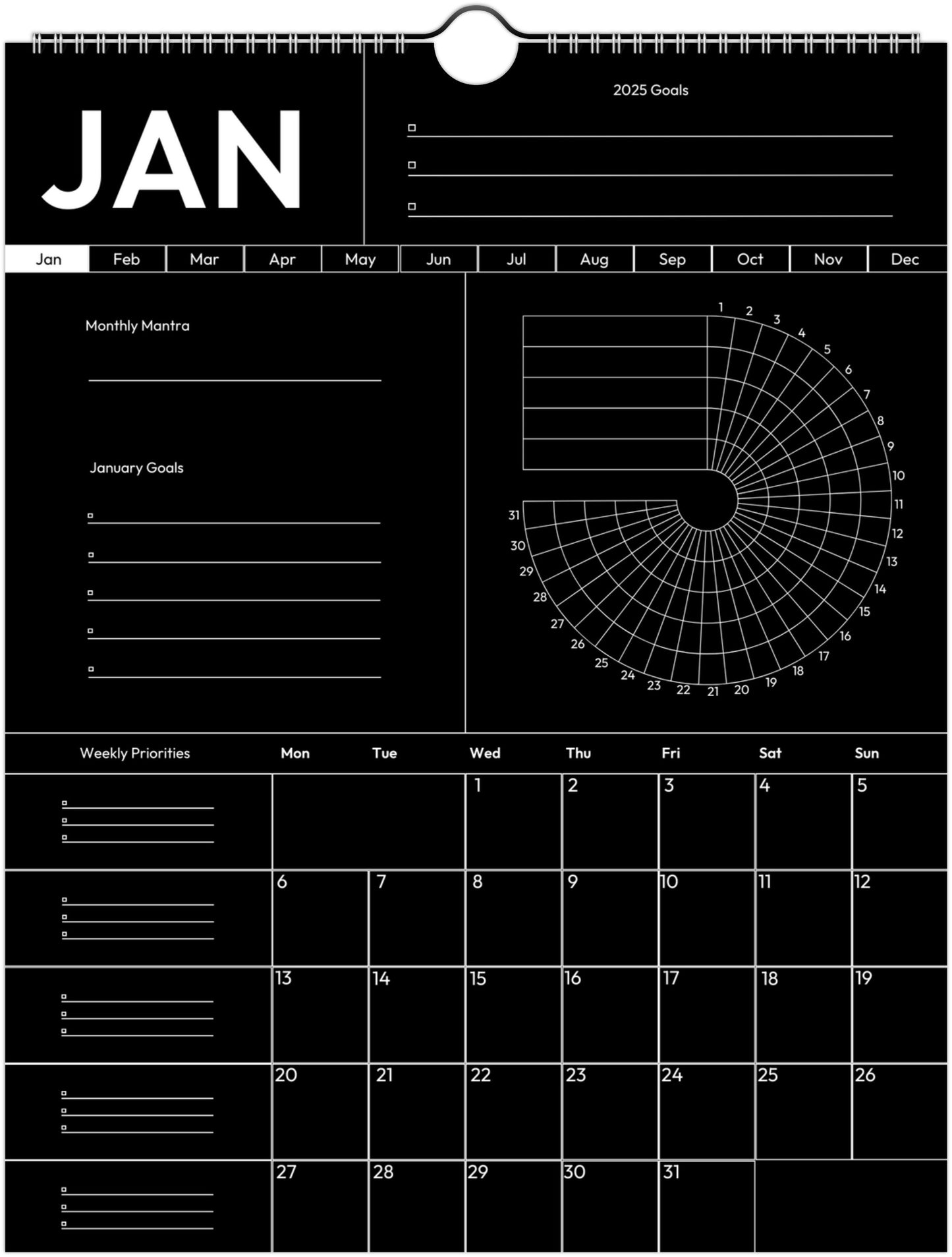 Wall calendars 2025 (EU & Rest of World)