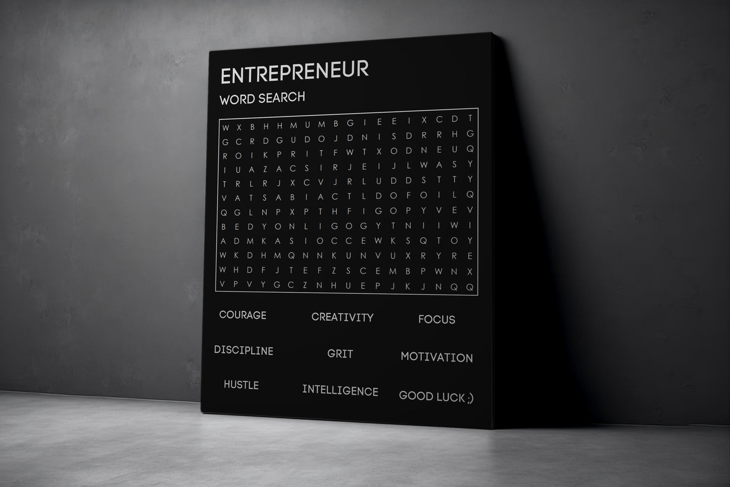 ENTREPRENEUR WORD SEARCH
