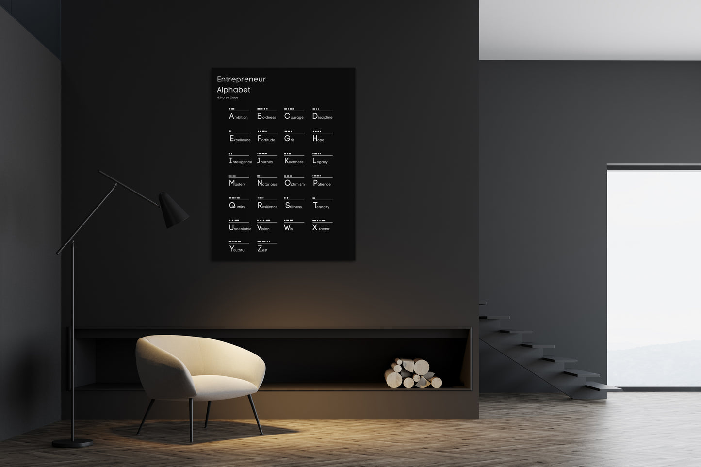 ENTREPRENEUR ALPHABET x MORSE CODE
